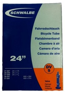 Schwalbe Binnenband 24 DV Zwart