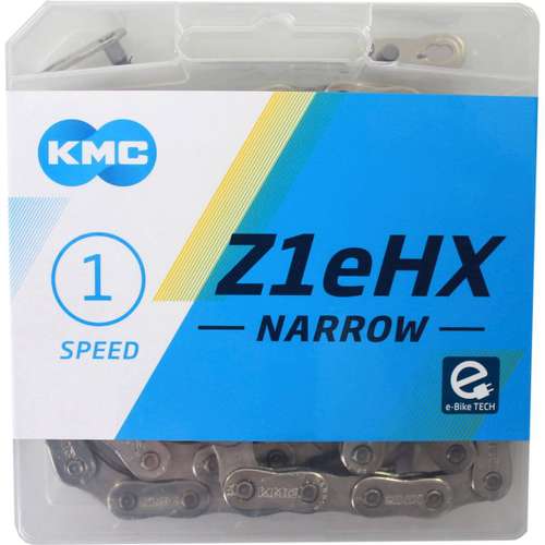 Kmc ketting Z1eHX 3/32 narrow silver 112s-Zilver
