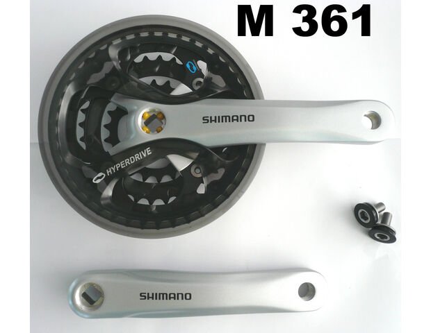 Shimano Shim crankst 42/32/22 Acera zi-Zilver/Zwart