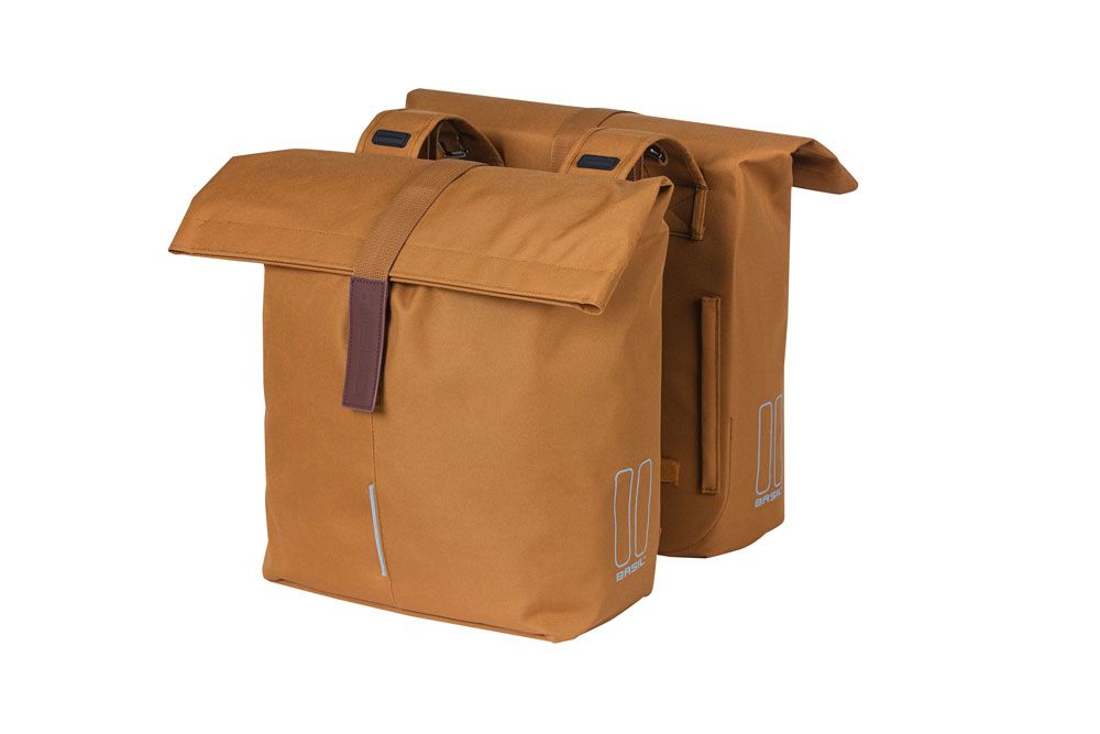 Basil fietstas dubbel City 28-32L-Camel Bruin