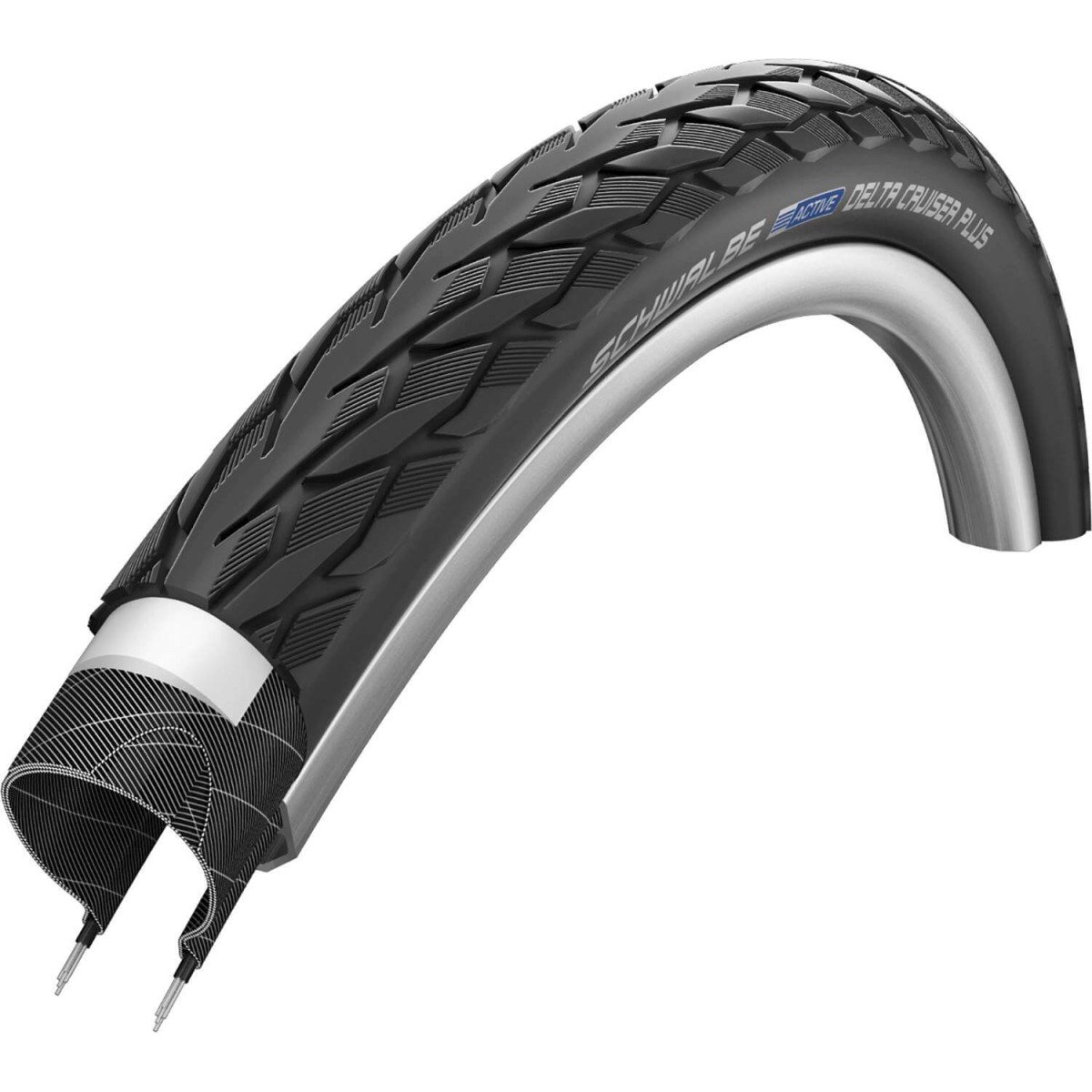 Schwalbe btb Delta Cruiser Plus 26 x 1.75 zw refl-Zwart