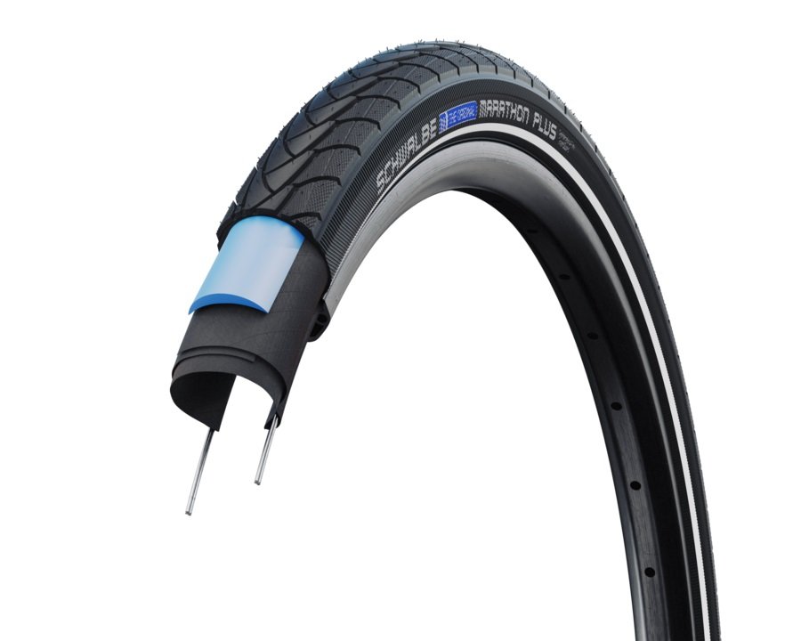 Schwalbe btb Marathon Plus perf S-Guard zw-47-622-Zwart