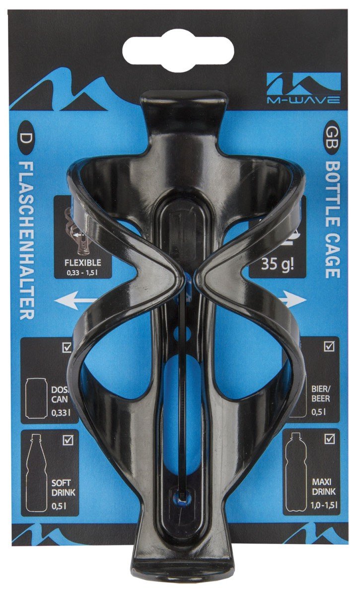 M-wave Bidonhouder “BC 32 Flex”zwart-Zwart