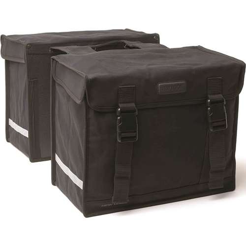 New Looxs fietstas dubbel 31 canvas 66L-Black