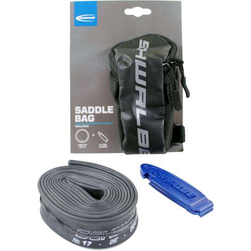 Schwalbe zadeltas incl bnb SV13 + 2 afn-Zwart