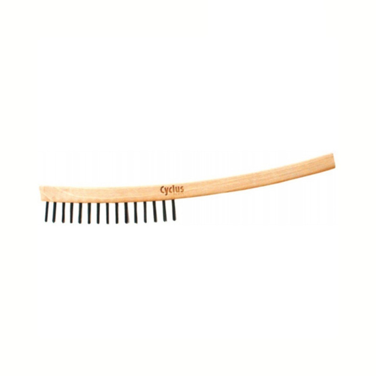 Cyclus staalborstel 2-rij-Beige