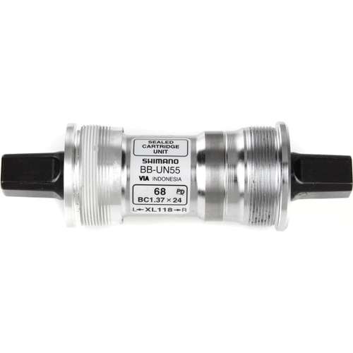 Shimano trapas UN55 vierkant 68-115 BSA-Zilver
