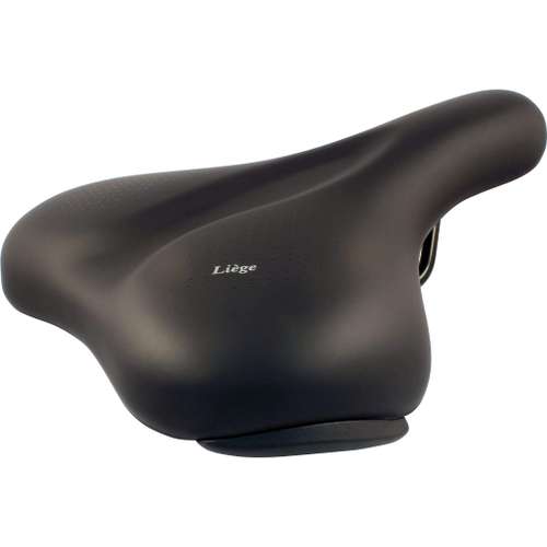 Selle San Remo zadel Liege dames-257,0mm 25,7x 21,5x-Zwart