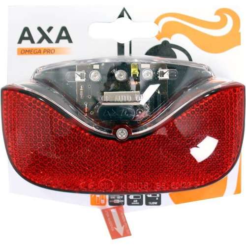 Axa achterlicht Omega Pro batterij 80mm-Rood