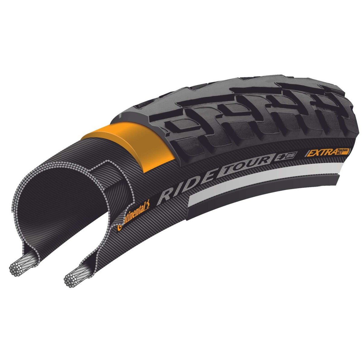 Continental btb Ride Tour refl-28-622-Zwart