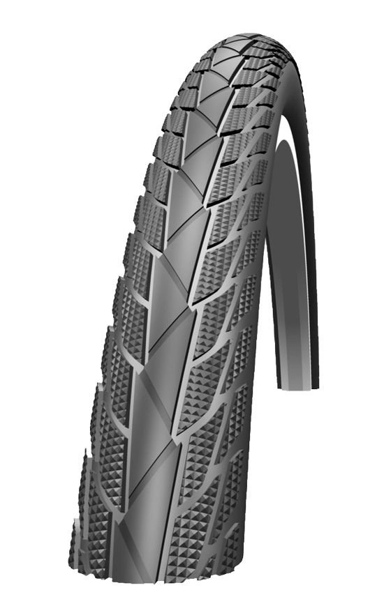 Impac btb Streetpac 28 x 1 3/8 zw refl-Zwart