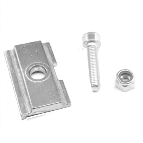 Esge adapterplaat smal/breed-Zilver