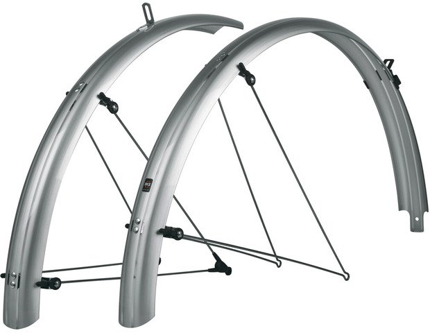 Sks bleumels basic 55 mm spatbord set-Zilver