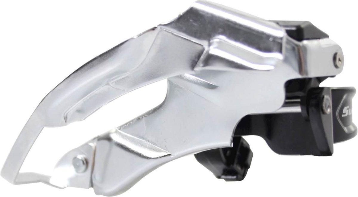 Sunrace voor derailleur FDM300 28.6/34.9mm-Zilver|Zwart