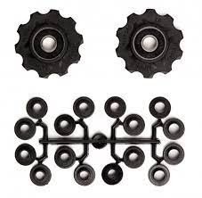Elvedes derailleurwiel set Shim/Camp/Sram 2x10t-Zwart