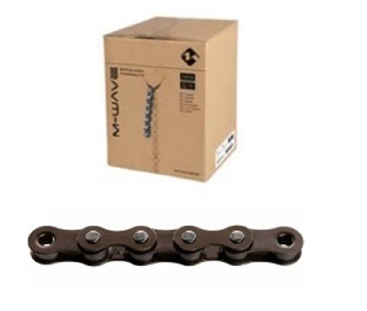 Ventura M-Wave ketting single speed 1/2×1/8, grijs/bruin.-Zilver