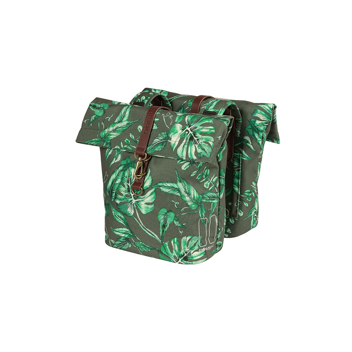 Basil fietstas dubbel Ever-Green 28-32-28,00l 28,0x 16,0x 35,0cm-Thyme Groen